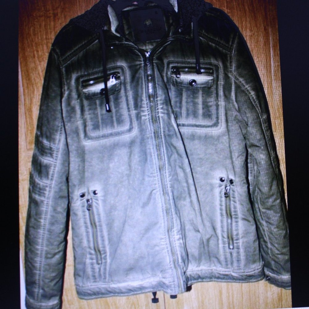 American Stitch Hooded Jacket Army Green Women's Sz XL